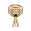 GLOBOSTAR® TULUM 01991 Boho Επιτραπέζιο Φωτιστικό Πορτατίφ με Ντουί 1 x E27 AC 220-240V IP20 – Μπεζ – Μ30 x Π30 x Υ41cm