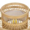 GLOBOSTAR® TULUM 01991 Boho Επιτραπέζιο Φωτιστικό Πορτατίφ με Ντουί 1 x E27 AC 220-240V IP20 – Μπεζ – Μ30 x Π30 x Υ41cm