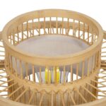 GLOBOSTAR® TULUM 01991 Boho Επιτραπέζιο Φωτιστικό Πορτατίφ με Ντουί 1 x E27 AC 220-240V IP20 – Μπεζ – Μ30 x Π30 x Υ41cm