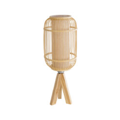 Alternative view of GLOBOSTAR® BODHI 01992 Boho Επιτραπέζιο Φωτιστικό Πορτατίφ με Ντουί 1 x E27 AC 220-240V IP20 - Μπεζ - Μ19 x Π19 x Υ49cm