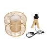 GLOBOSTAR® TULUM 01993 Boho Επιτραπέζιο Φωτιστικό Πορτατίφ με Ντουί 1 x E27 AC 220-240V IP20 – Μπεζ – Μ30 x Π30 x Υ40cm