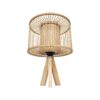 GLOBOSTAR® TULUM 01993 Boho Επιτραπέζιο Φωτιστικό Πορτατίφ με Ντουί 1 x E27 AC 220-240V IP20 – Μπεζ – Μ30 x Π30 x Υ40cm