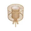 GLOBOSTAR® TULUM 01993 Boho Επιτραπέζιο Φωτιστικό Πορτατίφ με Ντουί 1 x E27 AC 220-240V IP20 – Μπεζ – Μ30 x Π30 x Υ40cm