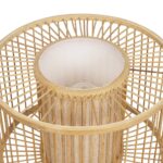 GLOBOSTAR® TULUM 01993 Boho Επιτραπέζιο Φωτιστικό Πορτατίφ με Ντουί 1 x E27 AC 220-240V IP20 – Μπεζ – Μ30 x Π30 x Υ40cm