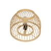 GLOBOSTAR® NOMAD 01998 Boho Επιτραπέζιο Φωτιστικό Πορτατίφ με Ντουί 1 x E27 AC 220-240V IP20 – Μπεζ – Μ30 x Π30 x Υ30cm