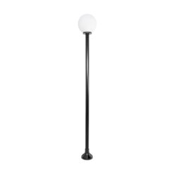 Alternative view of GLOBOSTAR® AGROS 61597 Φωτιστικό Κολωνάκι Κήπου με Ντουί 1 x E27 AC 220-240V Αδιάβροχο IP65 - Λευκό & Μάυρο - Μ30 x Π30 x Υ240cm