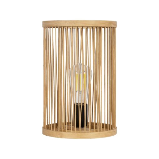 GLOBOSTAR® NOMAD 02000 Boho Επιτραπέζιο Φωτιστικό Πορτατίφ με Ντουί 1 x E27 AC 220-240V IP20 – Μπεζ – Μ20 x Π20 x Υ30cm