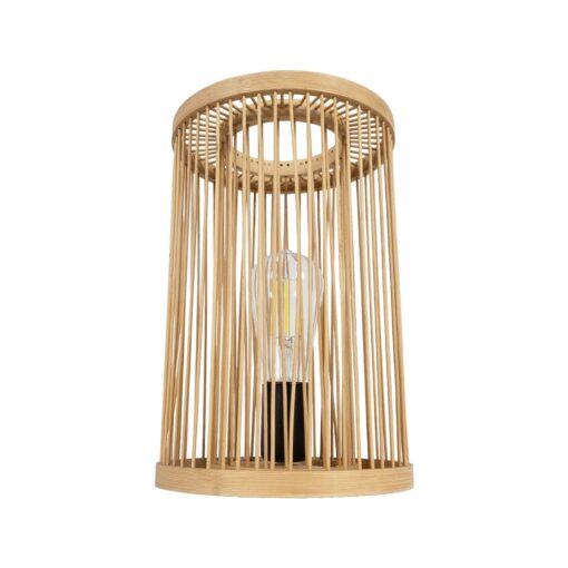 GLOBOSTAR® NOMAD 02000 Boho Επιτραπέζιο Φωτιστικό Πορτατίφ με Ντουί 1 x E27 AC 220-240V IP20 – Μπεζ – Μ20 x Π20 x Υ30cm