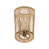 GLOBOSTAR® NOMAD 02000 Boho Επιτραπέζιο Φωτιστικό Πορτατίφ με Ντουί 1 x E27 AC 220-240V IP20 – Μπεζ – Μ20 x Π20 x Υ30cm