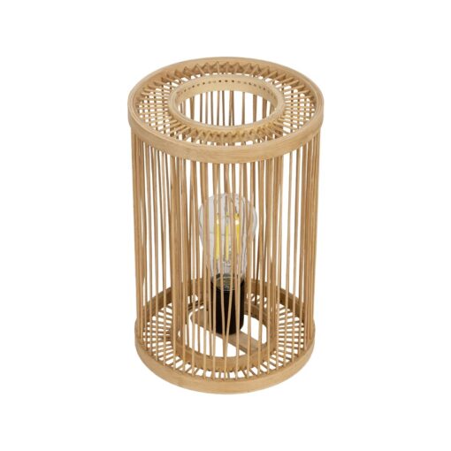 GLOBOSTAR® NOMAD 02000 Boho Επιτραπέζιο Φωτιστικό Πορτατίφ με Ντουί 1 x E27 AC 220-240V IP20 – Μπεζ – Μ20 x Π20 x Υ30cm