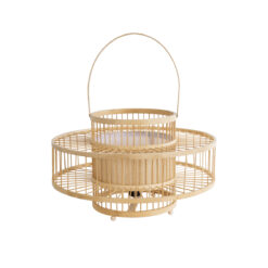 Alternative view of GLOBOSTAR® SORENIA 02003 Boho Επιδαπέδιο Φωτιστικό με Ντουί 1 x E27 AC 220-240V IP20 - Μπεζ - Μ48 x Π48 x Υ27cm