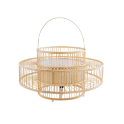 Alternative view of GLOBOSTAR® SORENIA 02004 Boho Επιδαπέδιο Φωτιστικό με Ντουί 1 x E27 AC 220-240V IP20 - Μπεζ - Μ60 x Π60 x Υ32cm