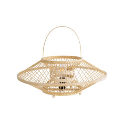 Alternative view of GLOBOSTAR® SORENIA 02005 Boho Επιτραπέζιο Φωτιστικό Πορτατίφ με Ντουί 1 x E27 AC 220-240V IP20 - Μπεζ - Μ50 x Π50 x Υ18cm