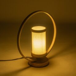 GLOBOSTAR® TULUMKO 02007 Boho Επιτραπέζιο Φωτιστικό Πορτατίφ με Ντουί 1 x E27 AC 220-240V IP20 – Μπεζ – Μ30 x Π12 x Υ32cm