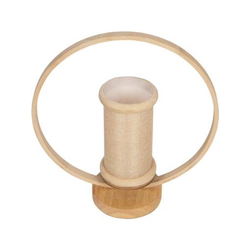 GLOBOSTAR® TULUMKO 02007 Boho Επιτραπέζιο Φωτιστικό Πορτατίφ με Ντουί 1 x E27 AC 220-240V IP20 – Μπεζ – Μ30 x Π12 x Υ32cm