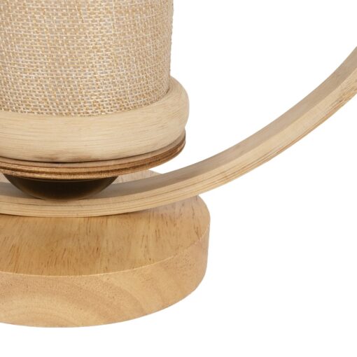 GLOBOSTAR® TULUMKO 02007 Boho Επιτραπέζιο Φωτιστικό Πορτατίφ με Ντουί 1 x E27 AC 220-240V IP20 – Μπεζ – Μ30 x Π12 x Υ32cm