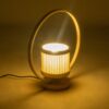 GLOBOSTAR® TULUMKO 02008 Boho Επιτραπέζιο Φωτιστικό Πορτατίφ με Ντουί 1 x E27 AC 220-240V IP20 – Μπεζ – Μ30 x Π12 x Υ32cm