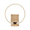 GLOBOSTAR® TULUMKO 02008 Boho Επιτραπέζιο Φωτιστικό Πορτατίφ με Ντουί 1 x E27 AC 220-240V IP20 – Μπεζ – Μ30 x Π12 x Υ32cm