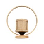 GLOBOSTAR® TULUMKO 02008 Boho Επιτραπέζιο Φωτιστικό Πορτατίφ με Ντουί 1 x E27 AC 220-240V IP20 – Μπεζ – Μ30 x Π12 x Υ32cm