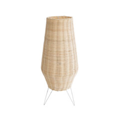 Alternative view of GLOBOSTAR® BOLSON 02012 Boho Επιδαπέδιο Φωτιστικό με Ντουί 1 x E27 AC 220-240V IP20 - Μπεζ & Λευκό - Μ30 x Π30 x Υ70cm