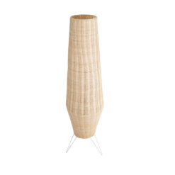 Alternative view of GLOBOSTAR® BOLSON 02013 Boho Επιδαπέδιο Φωτιστικό με Ντουί 1 x E27 AC 220-240V IP20 - Μπεζ & Λευκό - Μ30 x Π30 x Υ120cm