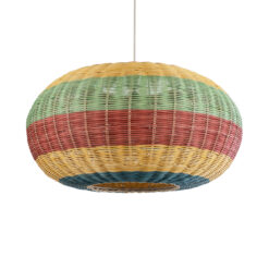 Alternative view of GLOBOSTAR® CABALLEROS 02056 Boho Κρεμαστό Φωτιστικό Οροφής με Ντουί 1 x E27 AC 220-240V IP20 - Πολύχρωμο - Μ70 x Π70 x Υ36cm