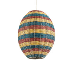 Alternative view of GLOBOSTAR® CABALLEROS 02065 Boho Κρεμαστό Φωτιστικό Οροφής με Ντουί 1 x E27 AC 220-240V IP20 - Πολύχρωμο - Μ40 x Π40 x Υ50cm