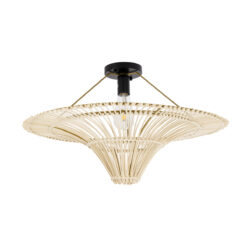 Alternative view of GLOBOSTAR® PALERMO 02152 Boho Κρεμαστό Φωτιστικό Οροφής με Ντουί 1 x E27 AC 220-240V IP20 - Μπεζ - Μ60 x Π60 x Υ36cm