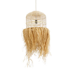 Alternative view of GLOBOSTAR® BASSETERRE 02162 Boho Κρεμαστό Φωτιστικό Οροφής με Ντουί 1 x E27 AC 220-240V IP20 - Μπεζ - Μ35 x Π35 x Υ60cm