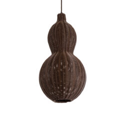 Alternative view of GLOBOSTAR® KINGSTOWN 02169 Boho Κρεμαστό Φωτιστικό Οροφής με Ντουί 1 x E27 AC 220-240V IP20 - Καφέ - Μ30 x Π30 x Υ60cm