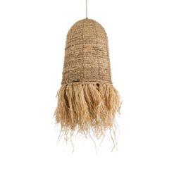 Alternative view of GLOBOSTAR® PORTOFERRAIO 02170 Boho Κρεμαστό Φωτιστικό Οροφής με Ντουί 1 x E27 AC 220-240V IP20 - Μπεζ - Μ30 x Π30 x Υ70cm