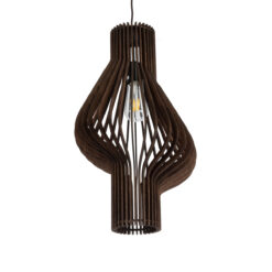 Alternative view of GLOBOSTAR® MIHIRO 02173 Boho Κρεμαστό Φωτιστικό Οροφής με Ντουί 1 x E27 AC 220-240V IP20 - Καφέ - Μ32 x Π32 x Υ56cm