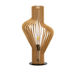 Alternative view of GLOBOSTAR® MIHIRO 02176 Boho Επιτραπέζιο Φωτιστικό Πορτατίφ με Ντουί 1 x E27 AC 220-240V IP20 - Μπεζ& Μαύρο - Μ33 x Π33 x Υ57cm