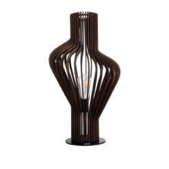 Alternative view of GLOBOSTAR® MIHIRO 02177 Boho Επιτραπέζιο Φωτιστικό Πορτατίφ με Ντουί 1 x E27 AC 220-240V IP20 - Καφέ & Μαύρο - Μ33 x Π33 x Υ57cm