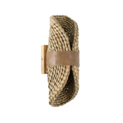 Alternative view of GLOBOSTAR® GUAVA 02222 Boho Φωτιστικό Τοίχου - Απλίκα με Ντουί 2 x G9 AC 220-240V IP20 - Μπεζ & Καφέ - Μ11 x Π13 x Υ30cm