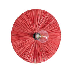 Alternative view of GLOBOSTAR® COLOMBO 02281 Boho Φωτιστικό Τοίχου - Απλίκα με Ντουί 1 x E27 AC 220-240V IP20 - Κόκκινο - Μ40 x Π40 x Υ9cm
