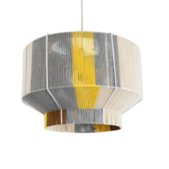 Alternative view of GLOBOSTAR® SALERNO 02290 Boho Κρεμαστό Φωτιστικό Οροφής με Ντουί 1 x E27 AC 220-240V IP20 - Πολύχρωμο - Μ50 x Π50 x Υ35cm