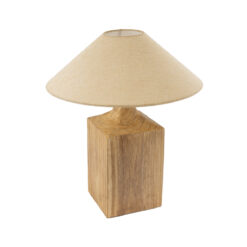 Alternative view of GLOBOSTAR® LAFRONTERA 02313 Boho Επιτραπέζιο Φωτιστικό Πορτατίφ με Ντουί 1 x E27 AC 220-240V IP20 - Μπεζ - Μ50 x Μ50 x Υ60cm
