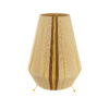GLOBOSTAR® SALERNO 02331 Boho Επιδαπέδιο Φωτιστικό με Ντουί 1 x E27 AC 220-240V IP20 – Μπεζ & Καφε – Μ50 x Π50 x Υ70cm