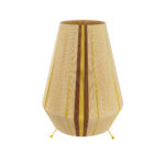 GLOBOSTAR® SALERNO 02331 Boho Επιδαπέδιο Φωτιστικό με Ντουί 1 x E27 AC 220-240V IP20 – Μπεζ & Καφε – Μ50 x Π50 x Υ70cm
