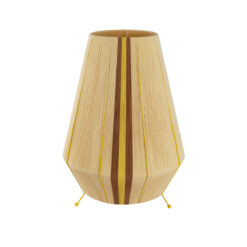 GLOBOSTAR® SALERNO 02331 Boho Επιδαπέδιο Φωτιστικό με Ντουί 1 x E27 AC 220-240V IP20 – Μπεζ & Καφε – Μ50 x Π50 x Υ70cm