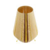 GLOBOSTAR® SALERNO 02331 Boho Επιδαπέδιο Φωτιστικό με Ντουί 1 x E27 AC 220-240V IP20 – Μπεζ & Καφε – Μ50 x Π50 x Υ70cm