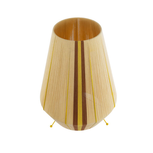 GLOBOSTAR® SALERNO 02331 Boho Επιδαπέδιο Φωτιστικό με Ντουί 1 x E27 AC 220-240V IP20 – Μπεζ & Καφε – Μ50 x Π50 x Υ70cm