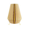 GLOBOSTAR® SALERNO 02331 Boho Επιδαπέδιο Φωτιστικό με Ντουί 1 x E27 AC 220-240V IP20 – Μπεζ & Καφε – Μ50 x Π50 x Υ70cm
