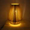 GLOBOSTAR® SALERNO 02331 Boho Επιδαπέδιο Φωτιστικό με Ντουί 1 x E27 AC 220-240V IP20 – Μπεζ & Καφε – Μ50 x Π50 x Υ70cm