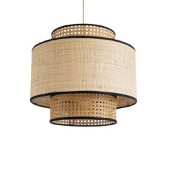 Alternative view of GLOBOSTAR® BRAVADO 02386 Boho Κρεμαστό Φωτιστικό Οροφής με Ντουί 1 x E27 AC 220-240V IP20 - Μπεζ- Μ40 x Π40 x Υ35cm
