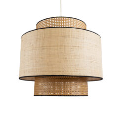 Alternative view of GLOBOSTAR® BRAVADO 02387 Boho Κρεμαστό Φωτιστικό Οροφής με Ντουί 1 x E27 AC 220-240V IP20 - Μπεζ - Μ70 x Π70 x Υ58cm
