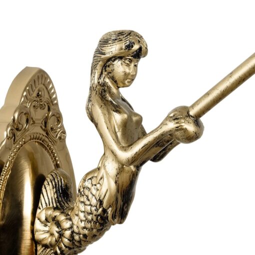 GLOBOSTAR® MERMAID 02389 Vintage Φωτιστικό Τοίχου – Απλίκα με Ντουί 1 x E27 AC 220-240V IP20 – Μπρούτζινο & Πολύχρωμο – Μ17 x Π30 x Υ27cm