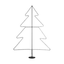 Alternative view of GLOBOSTAR® XMAS-TREE-BIG Χριστουγεννιάτικο Διακοσμητικό Φωτιστικό LED 27.3W 1092lm 360° AC 220-240V Αδιάβροχο IP65 Θερμό Λευκό 2700K  - Μαύρο & Διάφανο - Μ134 x Π25 x Υ188cm - 2 Χρόνια Εγγύηση