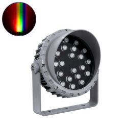 Alternative view of GLOBOSTAR® FLOODMENA 90648 Προβολέας Σποτ Wall Washer με Αντιθαμβωτική Γρίλια LED 36W 2880lm 30° DC 24V Αδιάβροχο IP65 Πολύχρωμο RGBW Dimmable DMX512 - Bridgelux SMD Chip - Γκρι Ανθρακί - Μ23 x Π23 x Υ18cm - 3 Χρόνια Εγγύηση